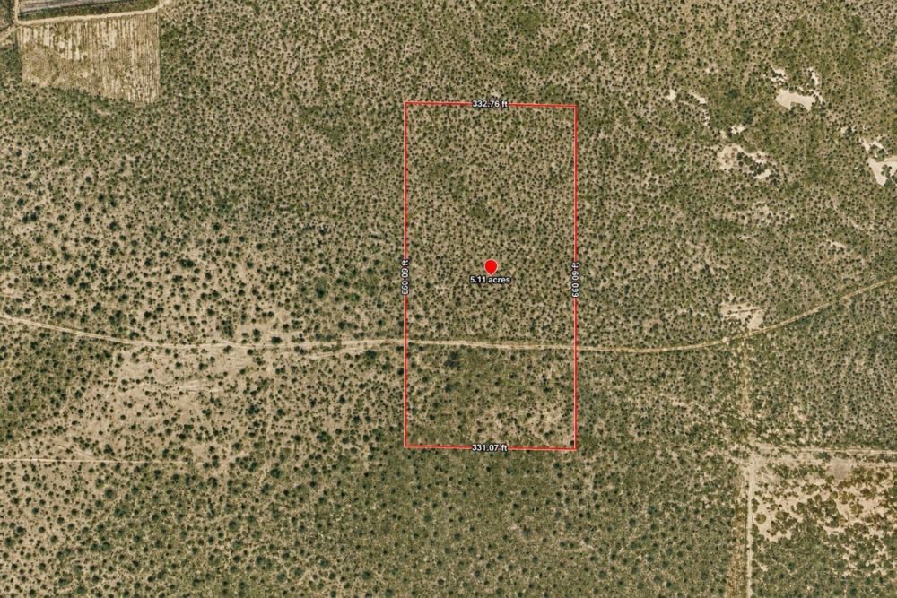 Listing photo for the 5-acre land parcel in Barstow, California