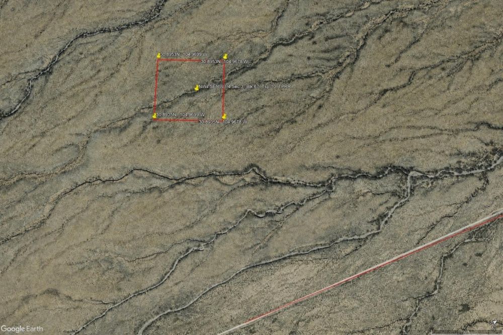 Listing image associated with 10-acre land parcel LC25870 near Van Horn, Texas